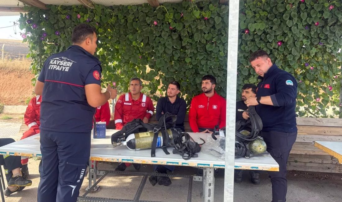 Kayseri İtfaiyesi’nden acil müdahale eğitimi Kayseri Büyükşehir Belediyesi İtfaiye Daire Başkanlığı, Türkiye Petrolleri Anonim Ortaklığı