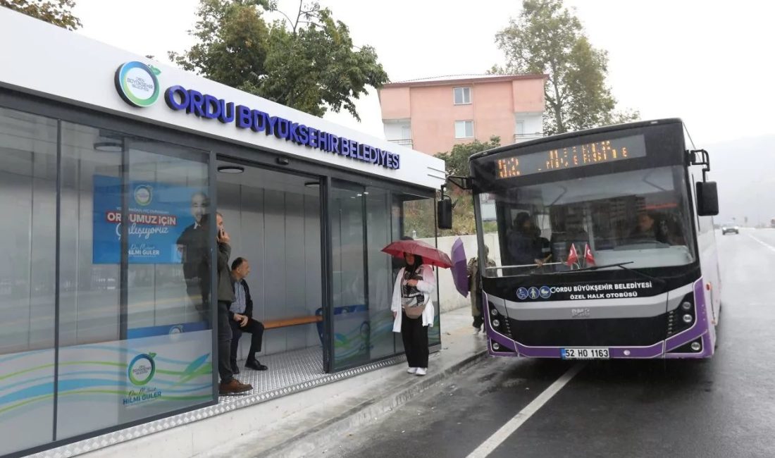 Ordu Şehir Hastanesi’ne modern durak konforu Ordu Büyükşehir Belediyesi, tam kapasiteyle hizmet vermeye başlayan Ordu Şehir